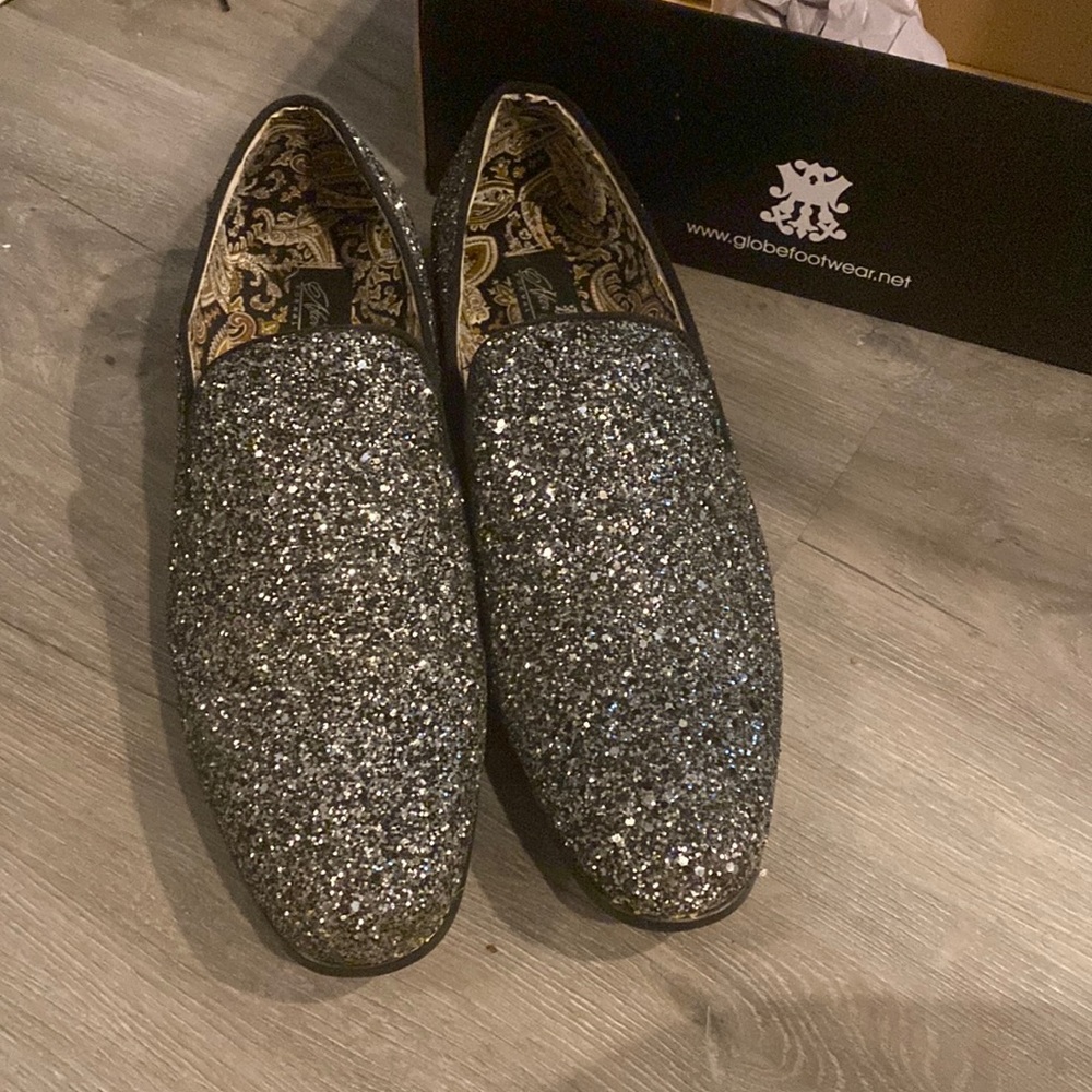 Sparkled Black Prom/Dress Shoes